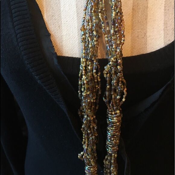 BEADED NECKLACE, Neck Tie or Sash! - Picture 7 of 11